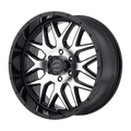 AR910 18X9 5X4.5 G-BLK MACH 00MM 83.1CB