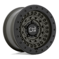 BARRICADE 17X8.5 6X5.5 112 OD-GRN-BLK +0