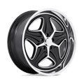 MERLOT 22X10.5 5X4.75 72 BL +6
