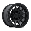 FORTRESS 17X8.5 6X135 87 +25 M-BLK G-BLK