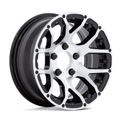 HE1825 14X6 5X4.5 -6 G-BLK-MCH (NO CAP)