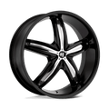 HE844 22X8.5 98-127 G-BLK/CHR +45MM
