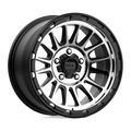 KM542 17X8.5 5X5.0 S-BLK MACH 00MM