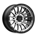 KM542 18X9 5X5.0 S-BLK MACH 00MM