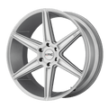 KM712 20X9 6X4.5 BRUSHED SLV 30MM