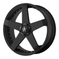 KM775 CAR 17X7.5 BLANK M-BLK +42 98-121