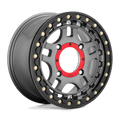 RECON UTV BL 14X7 4X156 G-MTL BLK-RG +38