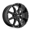 MO970 18X10 8X6.5 G-BLK MILL LIP -24MM