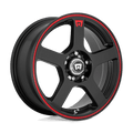 MR116 18X8 5X112/4.5 M-BLK/RED +35MM