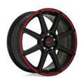 MR142 17X7 4X100/4.25 S-BLK RED 40MM