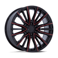 PR223 24X10 6X5.5 78 +28 G-BLK MILL-RED