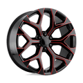 PR176MR 22X9 6X5.5 78.1 GBLK RED-MILL 24