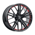 PR194RS 20X11 5X120 67 G-BLK RED-MACH 43