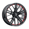 PR194RS 20X10 5X120 67 G-BLK RED-MACH 23