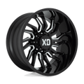 XD858 22X10 8X6.5 GLOSS BLACK MILL -18MM