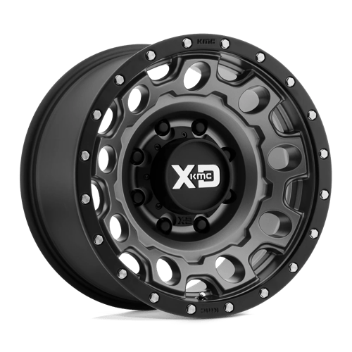 XD129 18X9 6X5.5 M-GRY BLK-RING +18MM
