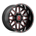 XD820 17X9 5X5.0 S-BLK MILL BTCC -12MM