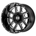 XD828 20X9 5X5.0 G-BLK MILL -12 CSFINISH
