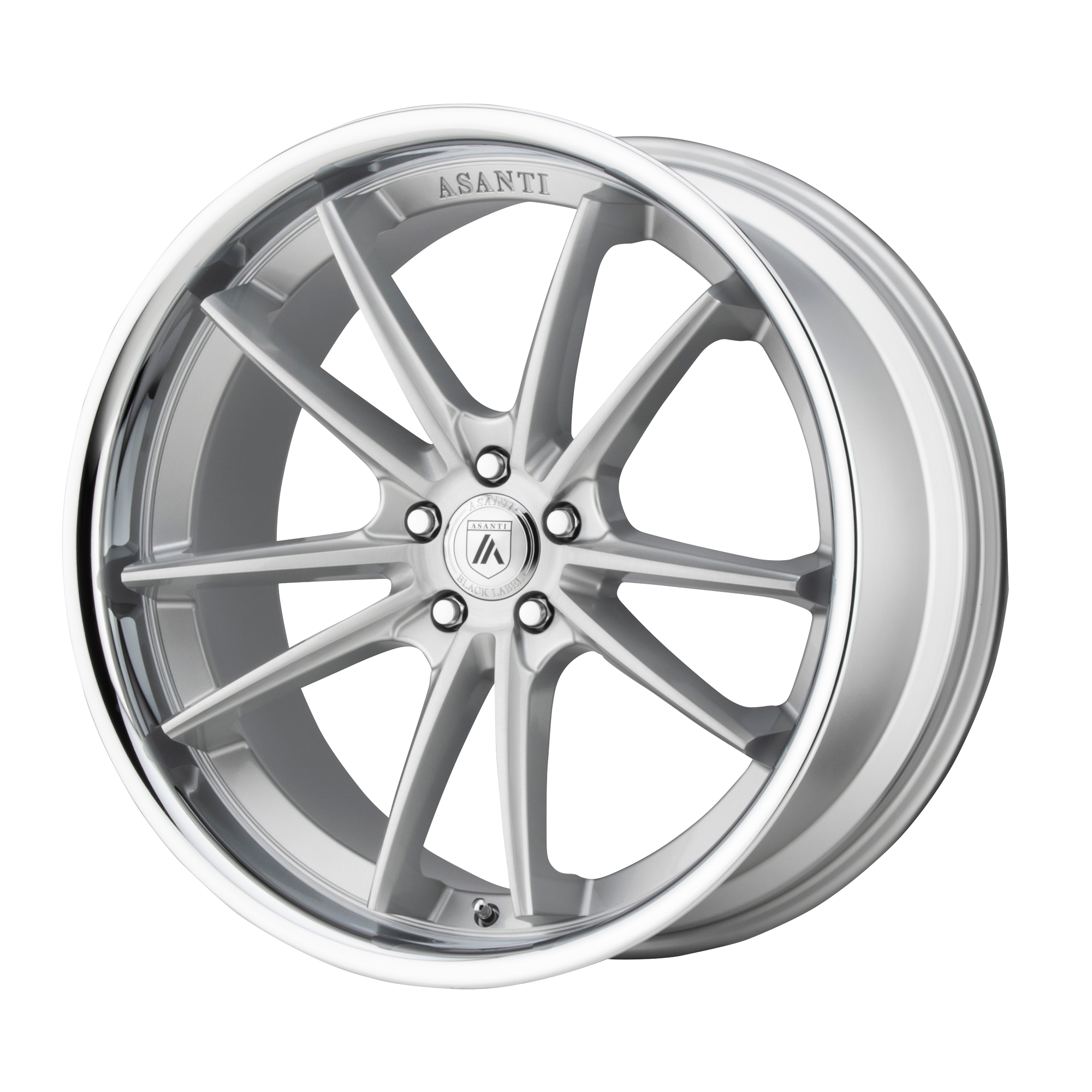 ABL23 22X9 5X120 BRUSH SLV CHR LIP 32MM