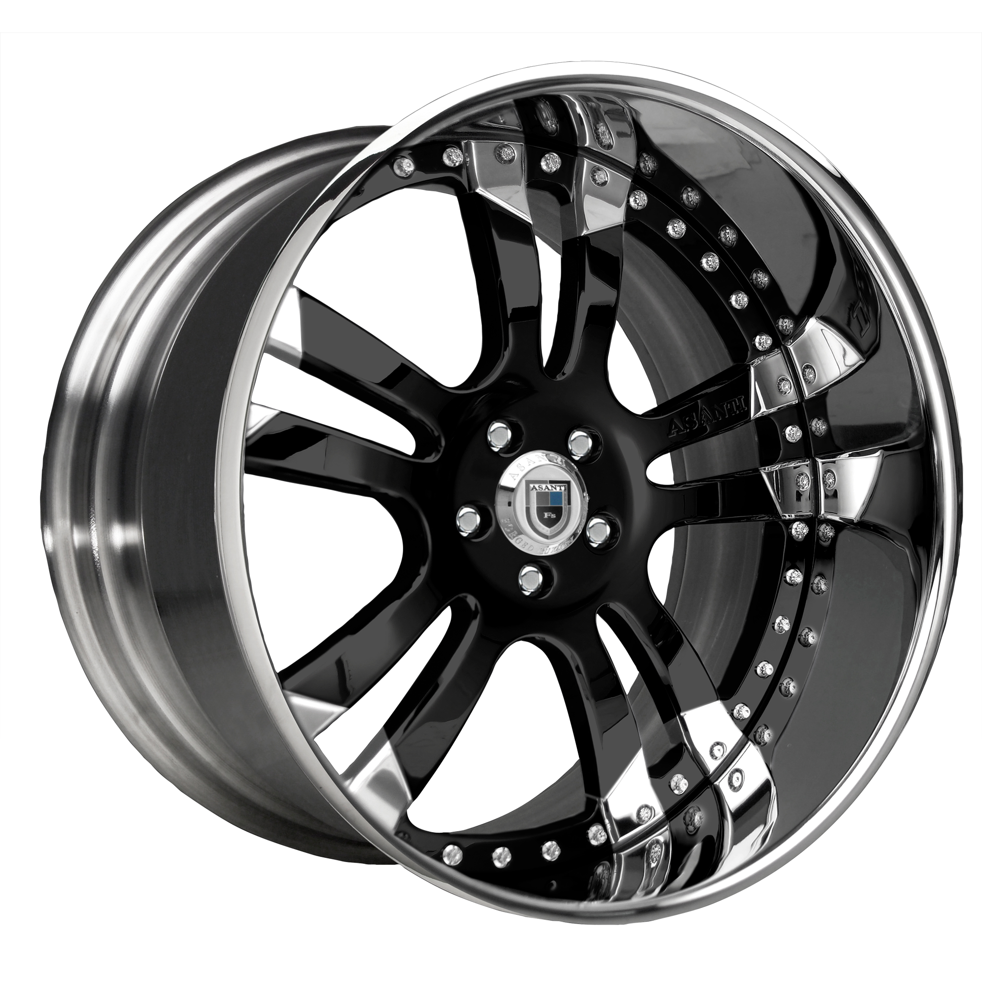 AF142 3PC. 19X9.5 5X108 +14 BLACK
