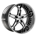 AF173 2PC 22X9 5X112 +24 BRUSHED