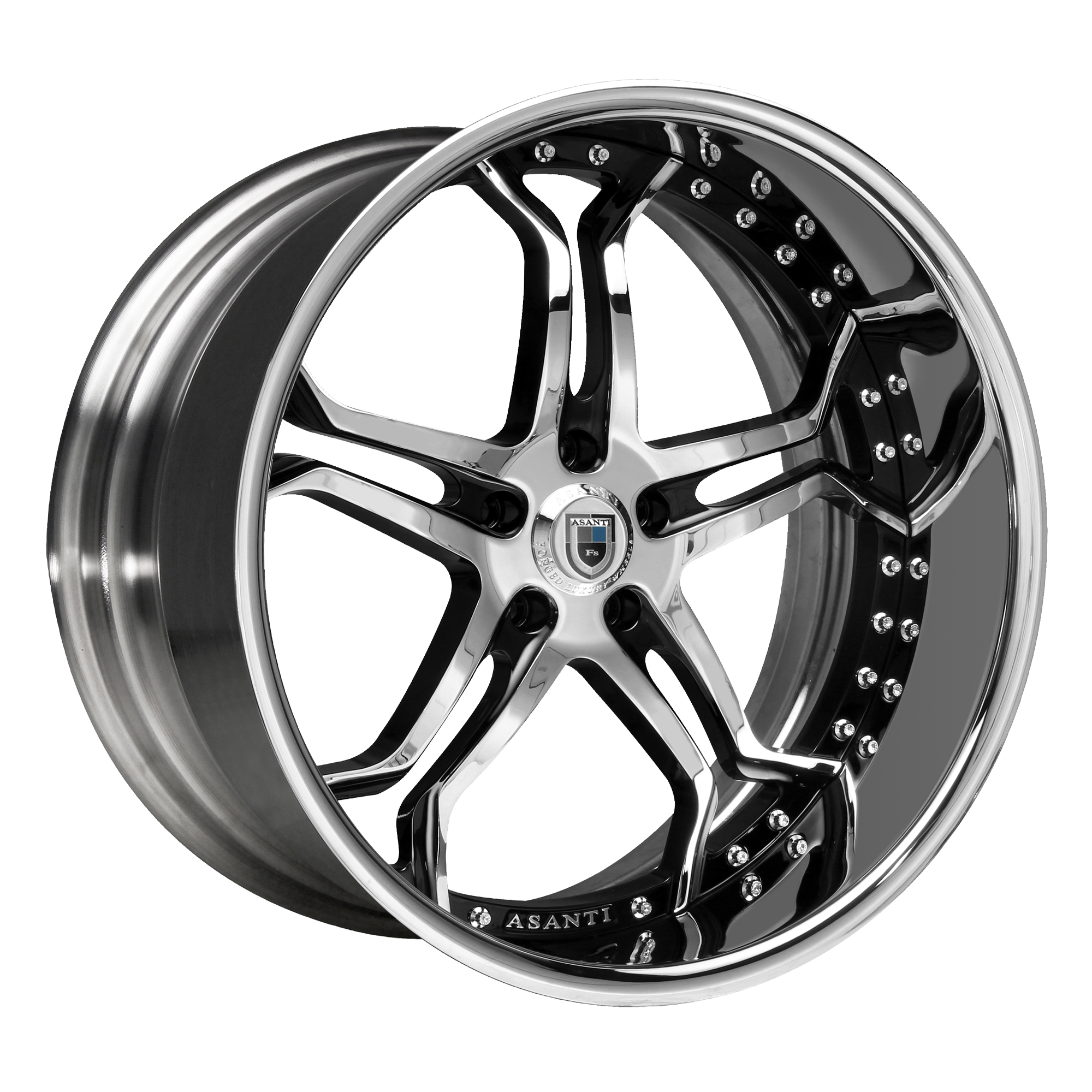 AF173 2PC 22X9 5X112 +24 BRUSHED