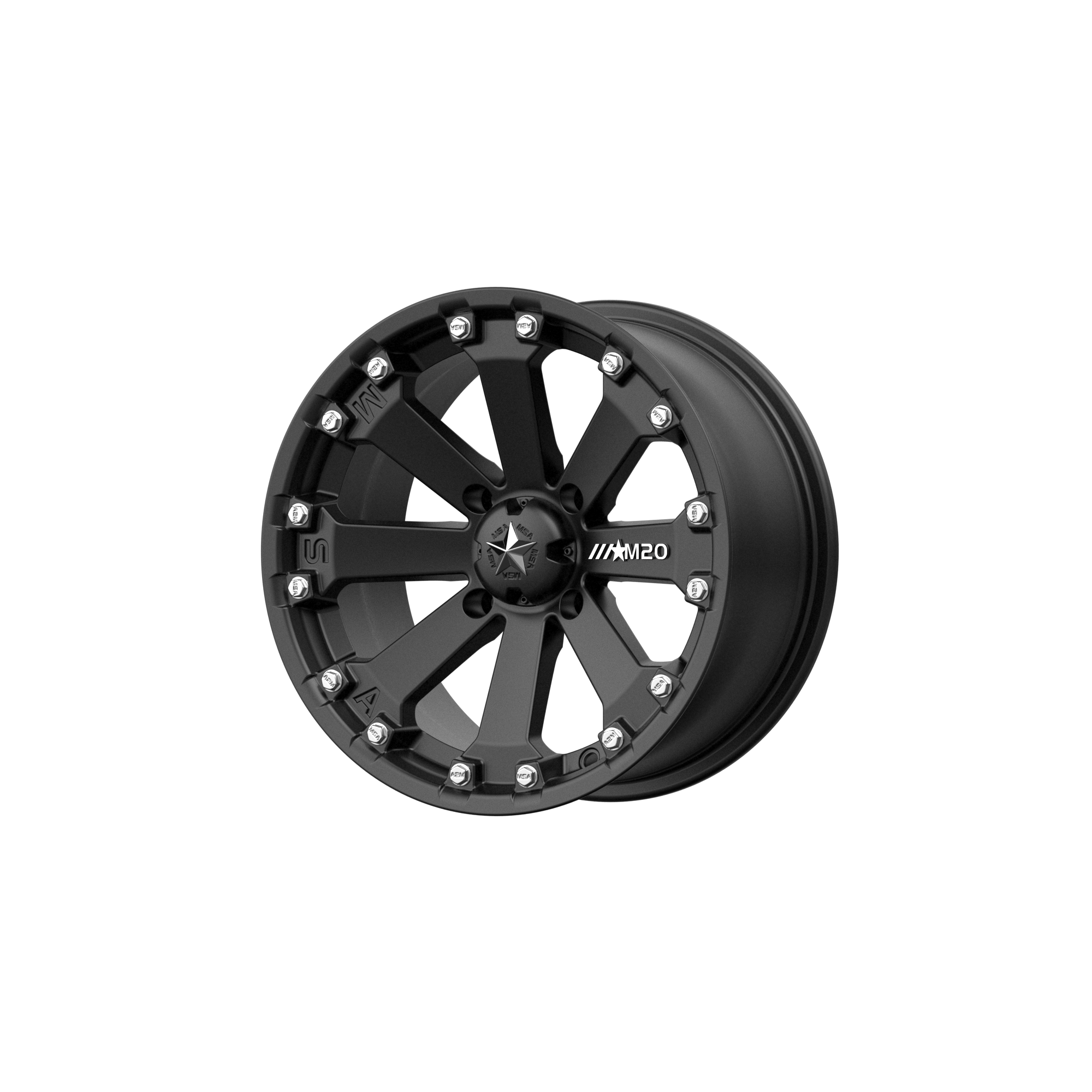 KORE UTV 14X7 4X156 MATTE BLACK 00MM