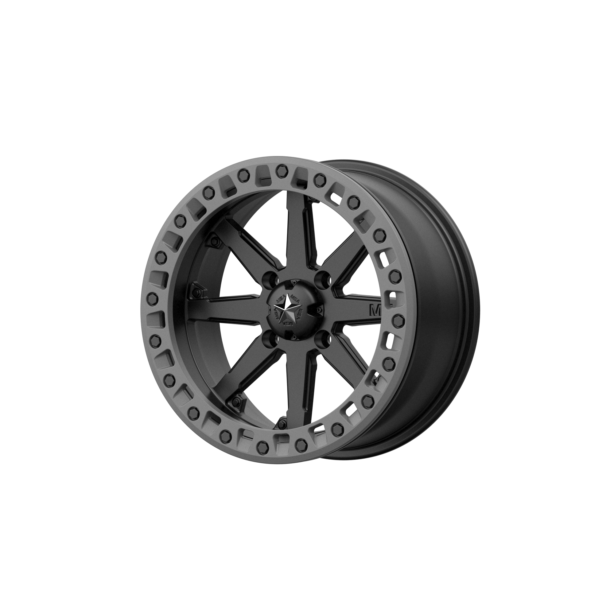 LOK2 UTV BL 14X7 4X137 S-BLK GRY-RG +0