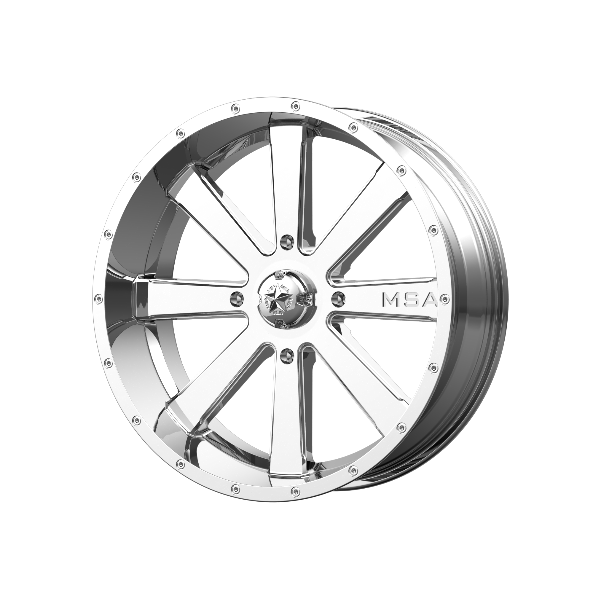 FLASH UTV 20X7 4X137 CHROME 00MM