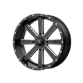 FLASH UTV 18X7 4X156 G-BLK MILL 00MM