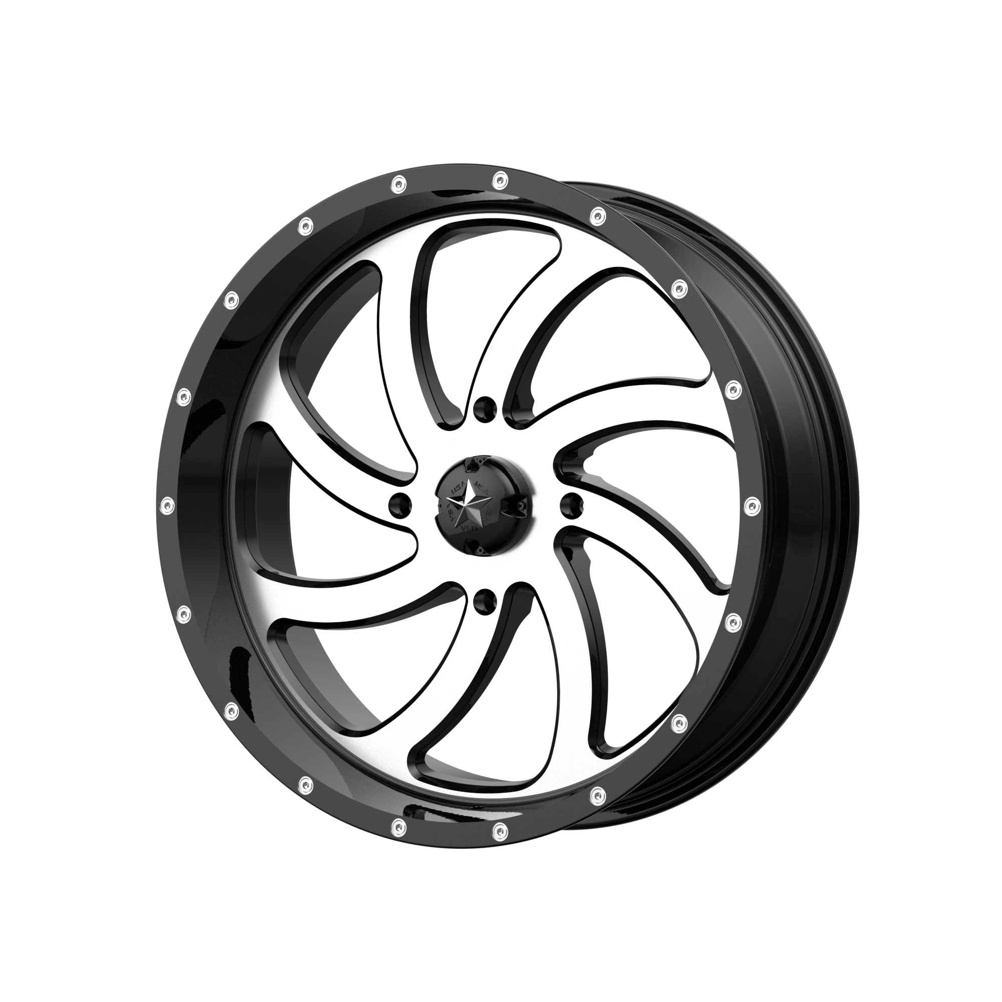 SWITCH UTV 18X7 4X137 MACH G-BLK 00MM