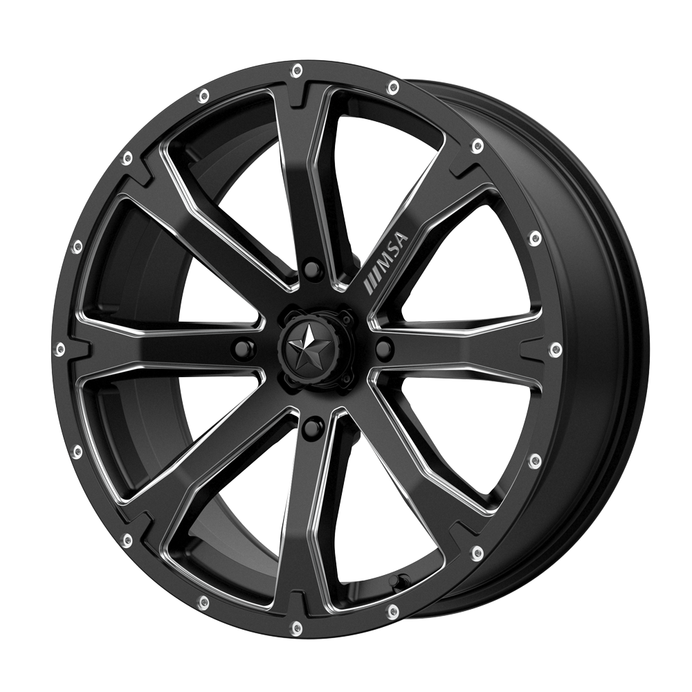 BOUNTY UTV 14X7 4X156 S-BLK MILL 10MM