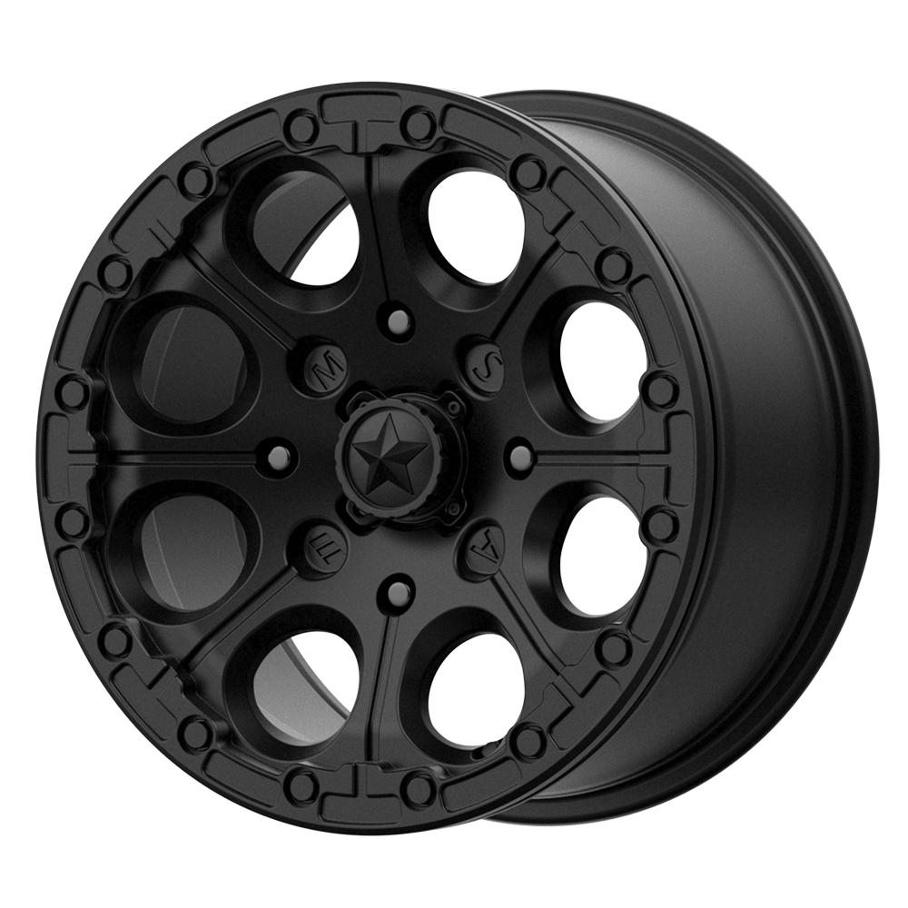 CANNON UTV BL 15X7 4X110 S-BLK 25MM