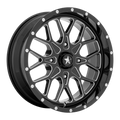 PORTAL UTV 15X7 4X156 115 G-BLK-MILL +10