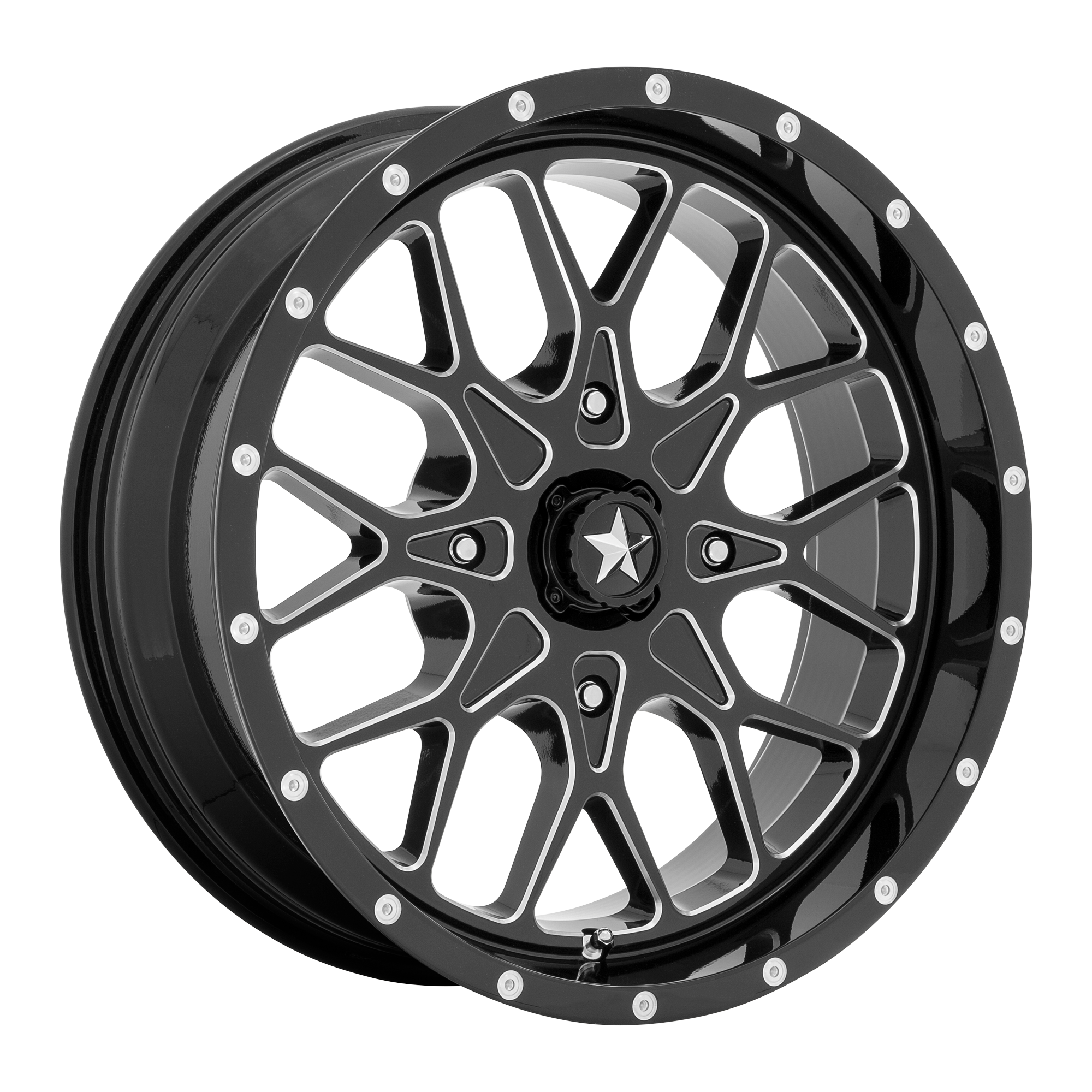 PORTAL UTV 18X7 4X137 112 G-BLK-MILL +0