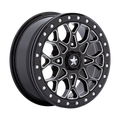 PORTAL UTV BL 15X6 4X137 G-BLK MILL +38