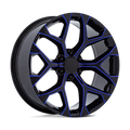 PR176 24X10 6X5.5 78 G-BLK BLUE-MILL +24